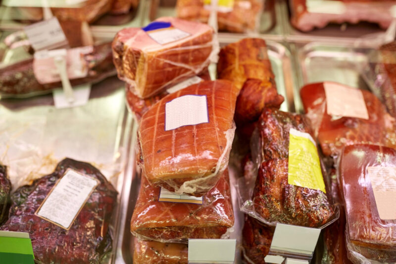 etiquetas de carne